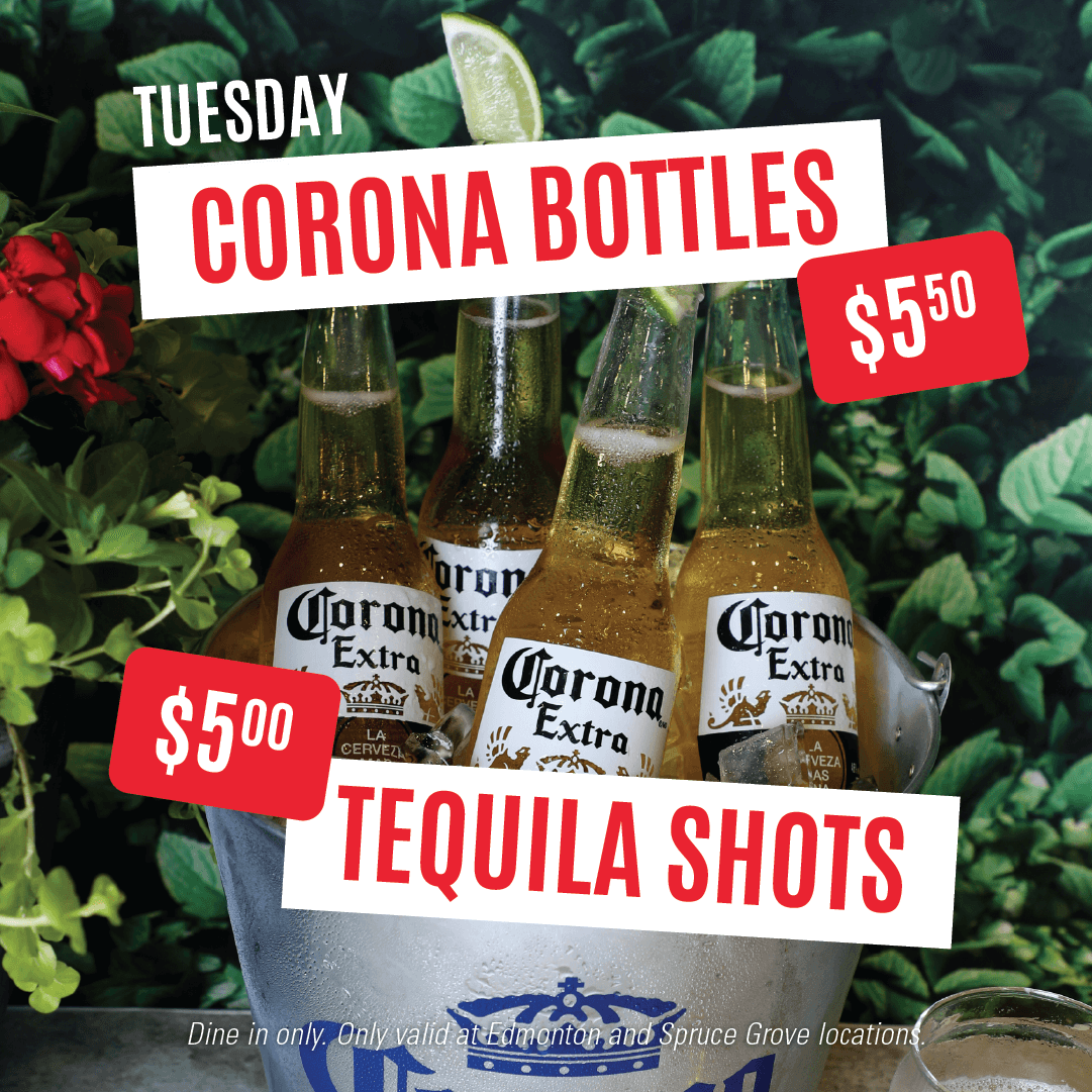 Tuesday beverage special